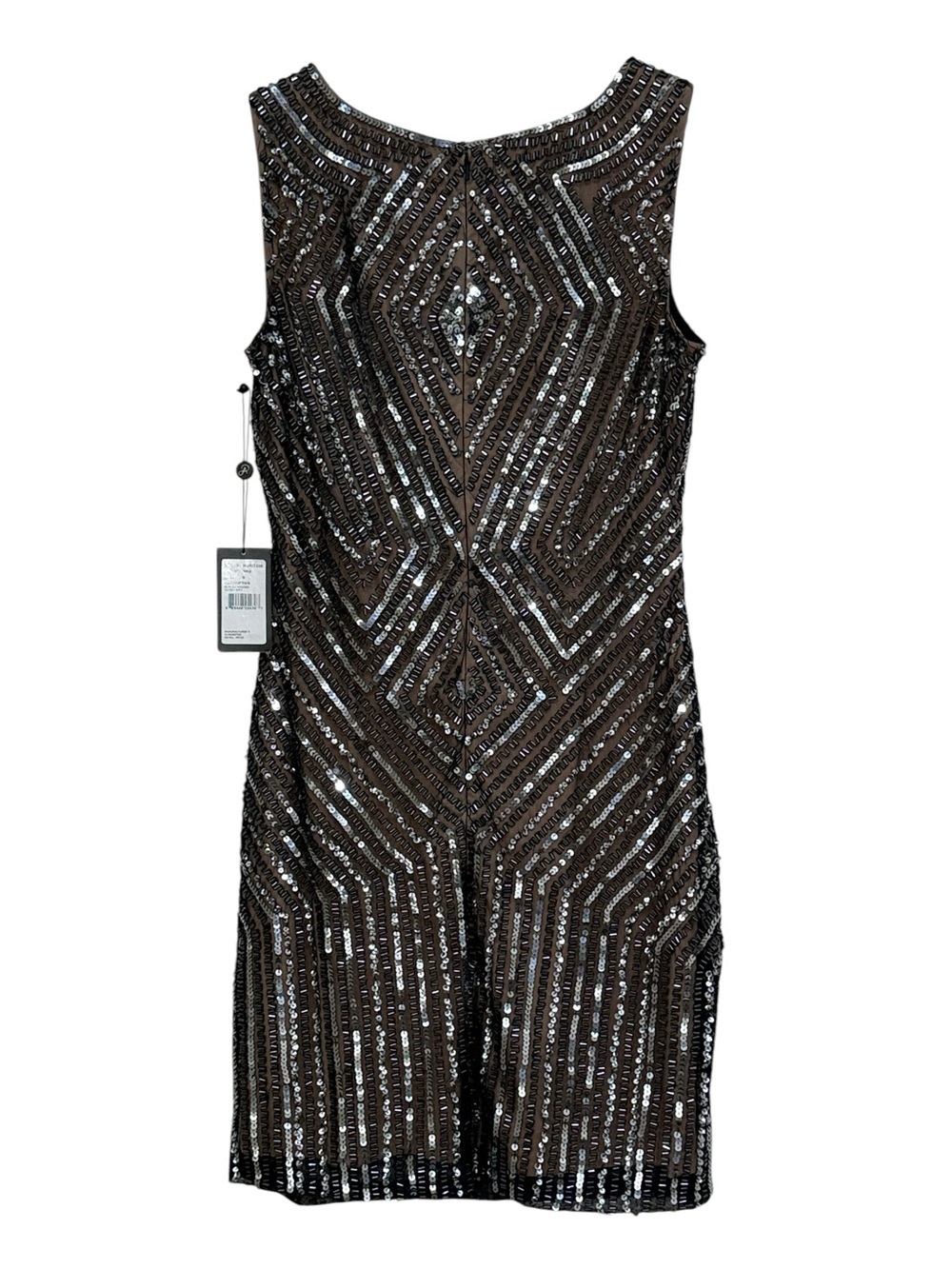 Adrianna Papell Beaded Sequin Cocktail Dress Size 8 NWT - Picture 4 of 11